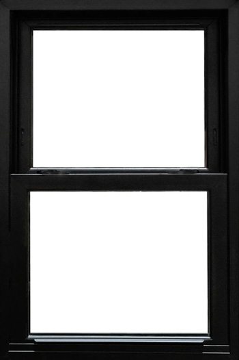 black window frame